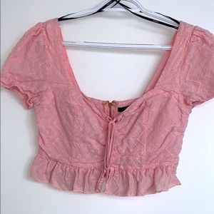 Forever 21 Pink Bardot Top